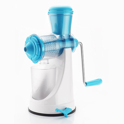 Bluewhale Plastic Hand Juicer New Fruit & Vegitables Hand Juicer With Steel Handle Highy Quailty {Blue}(Blue Pack of 1)