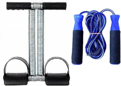 VATSMART TUMMY TRIMMER DOUBLE SPRING WITH SKIPPING ROPE HOME GYM EXERCISER Fitness Accessory Kit Kit