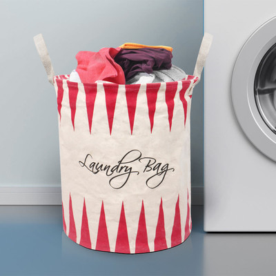 E-Retailer 45 L Red Laundry Bag(Polyester)