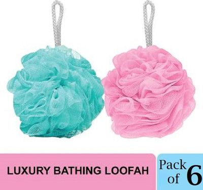 Pure Loofah(Pack of 6, Multicolor)