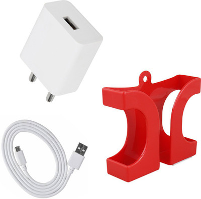 DAKRON Wall Charger Accessory Combo for Samsung Galaxy A10s(White)