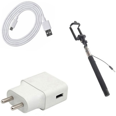 SARVIN Wall Charger Accessory Combo for Tecno Spark 4 Air(White)