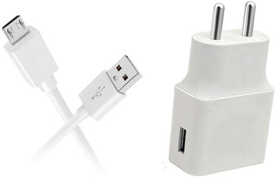 DAKRON Wall Charger Accessory Combo for Tecno Camon 12 Air(White)