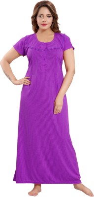 Lovira Women Maternity/Nursing Nighty(Purple)