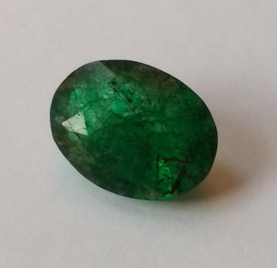 HAYAATGEMS Natural Emerald Zambian Oval Shape Cut Faceted 6.37 Carat 7.00 Ratti Size Loose Gemstone For Ring Men & Women Emerald Stone