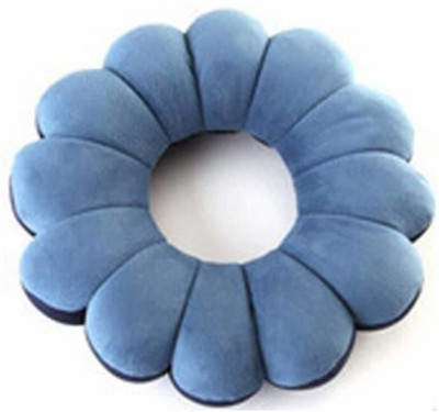 Modinity Polyester Fibre Solid Travel Pillow Pack of 1(Blue)