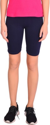 Robinbosky Solid Women Dark Blue Sports Shorts