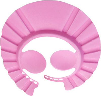 Nema Adjustable Baby Bath Shower Cap with Ear Shield - Pink