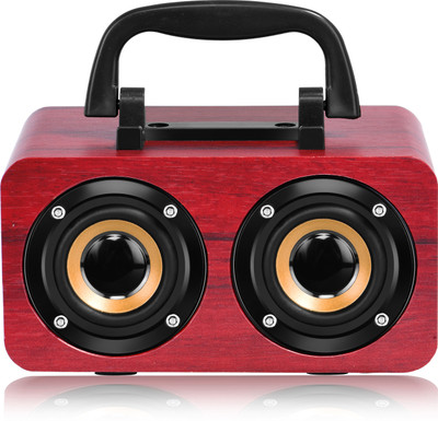Walrus Walrus Boombox Wireless Speaker - 10-Hour Playtime, FM Radio, and More 12 W Bluetooth Laptop/Desktop Speaker(Red, Mono Channel)
