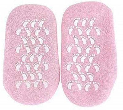 Oxfo Spa Moisturizing Gel Socks For Feet And Insole(Pink)