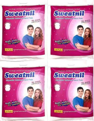 Sweatnil 4 Packs of Self Stick Disposable Underarm Sweat pads Sweat Pads