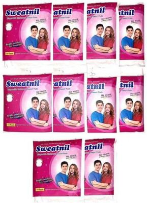 Sweatnil 10 Packs of Self Stick Disposable Underarm Sweat pads Sweat Pads