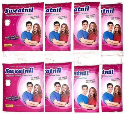 Sweatnil 8 Packs of Self Stick Disposable Underarm Sweat pads Sweat Pads