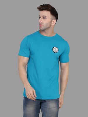 BEYOU FASHION Solid Men Round Neck Light Green T-Shirt