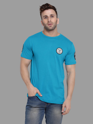 BEYOU FASHION Solid Men Round Neck Light Green T-Shirt