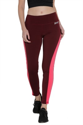 Zesteez Solid Women Maroon Tights