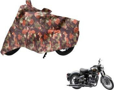 Shree ji traders Two Wheeler Cover for Royal Enfield(Classic 500, Multicolor)