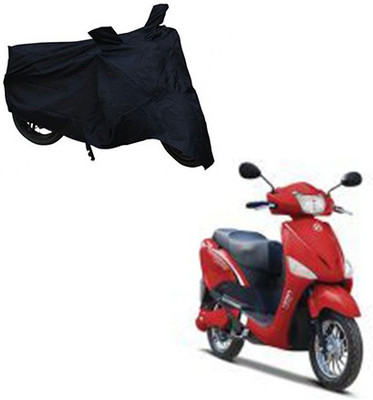 THE REAL ARV Two Wheeler Cover for Hero(E Scoot, Black)