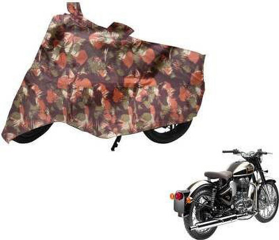 Shree ji traders Two Wheeler Cover for Royal Enfield(Classic Chrome, Multicolor)