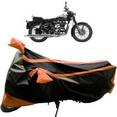 Shree ji traders Two Wheeler Cover for Royal Enfield(Classic 350, Orange)