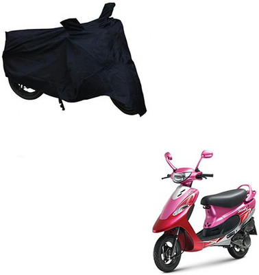 Cartwheel Waterproof Two Wheeler Cover for TVS(Scooty Pep+, Black)