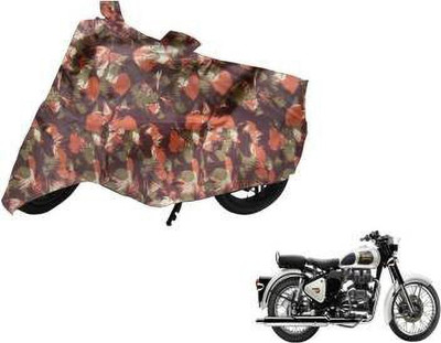 Shree ji traders Two Wheeler Cover for Royal Enfield(Classic 350, Multicolor)