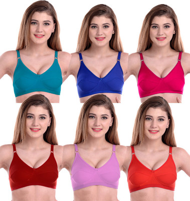 samvar by samvar Women T-Shirt Non Padded Bra(Multicolor)