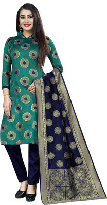 MANIKARNIKA Brocade Self Design Salwar Suit Material(Unstitched)