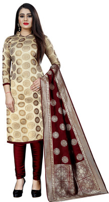 MANIKARNIKA Brocade Self Design Salwar Suit Material(Unstitched)