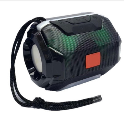 Techobucks Colorful Light Portable Wireless Bluetooth Speaker Supports USB,TF Card Subwoofer Sound Speakers Loudspeaker 6 W Bluetooth Speaker(Black, Stereo Channel)