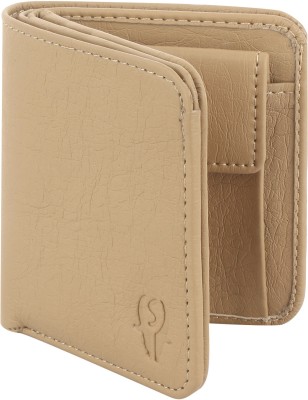 SAMTROH Men Casual Beige Artificial Leather Wallet(4 Card Slots)