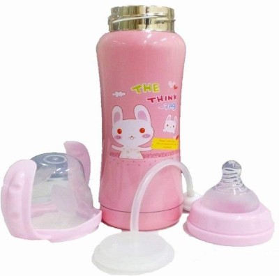 InEffable Thermal Insulation Baby Feeding Bottle - 180 ml(Pink)