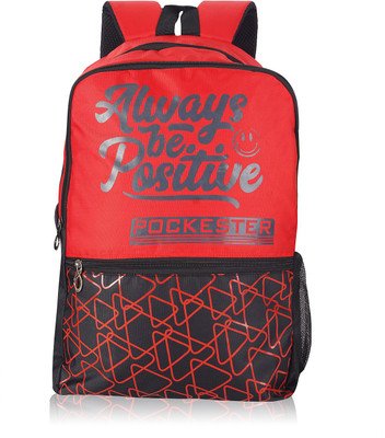 3SIX5 CHEERFUL NOTION 25 L Laptop Backpack(Red)