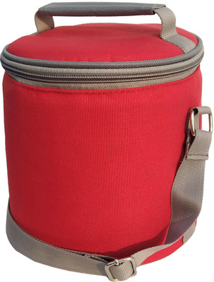 Aafeen Red Office Use Tiffin Bag Waterproof Lunch Bag(Red, 1 L)