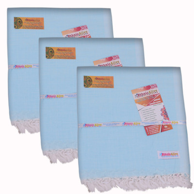 EthnicAlive Solid Single AC Blanket for  Mild Winter(Cotton, Blue)
