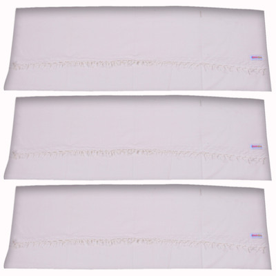 EthnicAlive Solid Single Top Sheet for  AC Room(Cotton, White)