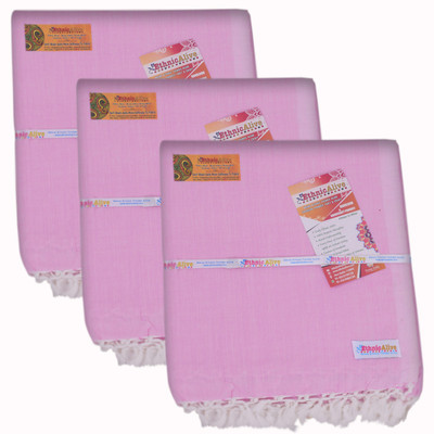 EthnicAlive Solid Single AC Blanket for  Mild Winter(Cotton, Peach)