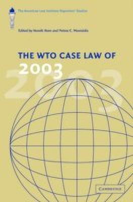 The WTO Case Law of 2003(English, Hardcover, unknown)