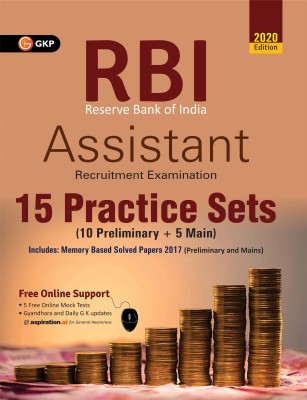 Rbi (Reserve Bank of India) 2020 Assistant 15 Practice Sets(English, Paperback, Gkp)