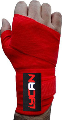 LYCAN Stretchable Boxing Hand Wrap Red Boxing Hand Wrap(Red, 113 cm)