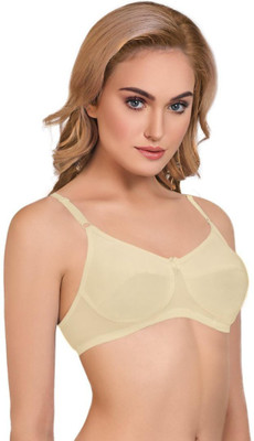 Groversons Paris Beauty Women Full Coverage Non Padded Bra(Beige)