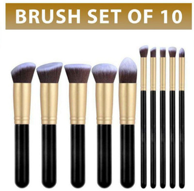 GYBest 10 Professional Makeup Brushes Kit(Pack of 10)