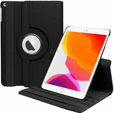 GALARIX Flip Cover for iPad 10.2 inch 7th 2019/2020,Smart 360 Degree Rotating Stand Case Cover -BLACK(Black, Dual Protection, Pack of: 1)