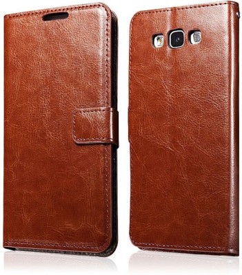 ELEF Wallet Case Cover for Vintage Leather Flip with Wallet and Stand for Samsung Galaxy J2 Pro 2016(Brown, Dual Protection, Pack of: 1)