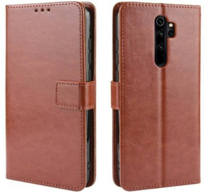 ELEF Wallet Case Cover for Vintage Leather Flip with Wallet and Stand for Oppo A5 2020(Brown, Dual Protection, Pack of: 1)
