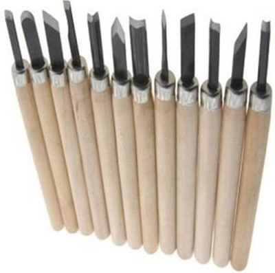 Osilor Wood Carving Tools (Set of 12 pcs) for Professionals, Carpenters and hobbyists for Basic Carving as Well as Detailing Combination Chisel Set(Pack of 12)