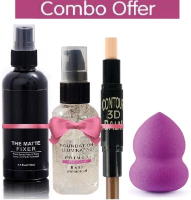 GLOWY BEST EVER DAILY USE ABLE MAKEUP COMBO FOR PROFESSIONAL & PERSONAL USE(4 Items in the set)