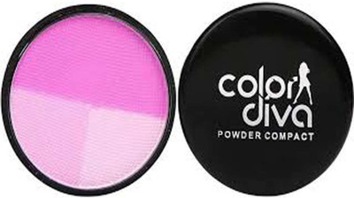 Color Diva 3 in 1 Glowing Compact Powder With Blush Compact(multi, 25 g)