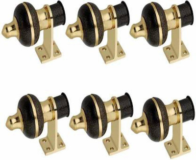 Dr. Homz N Kitch Multicolor Rod Rail Bracket Metal(Pack of 6)