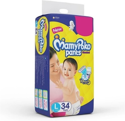 MamyPoko Pants Standard Diapers - L(34 Pieces)